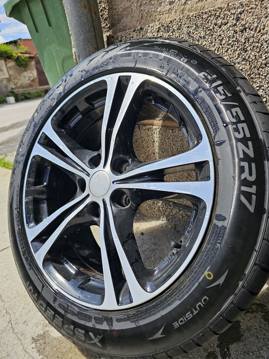Джанти 5x114.3 с гуми 215/55/17 NISSAN  MITSUBISHI  RENAULT MAZDA HONDA  ...