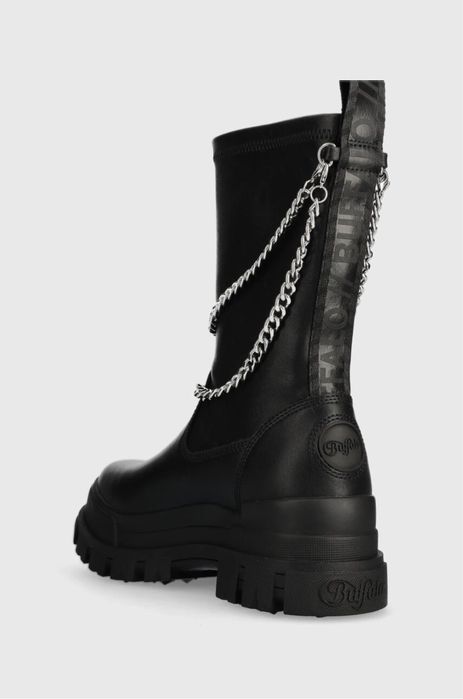 BUFFALO Aspha Sock Chain ОРИГИНАЛНИ дамски ботyши/еко кожа -  39/25см