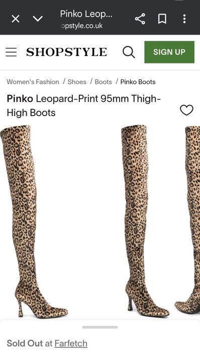 Уникални ултрависоки ботуши Pinko