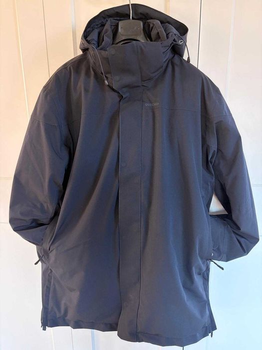 Geacă Parka Quechua SH500 -10°C impermeabilă, albastru, bărbați zăpadă