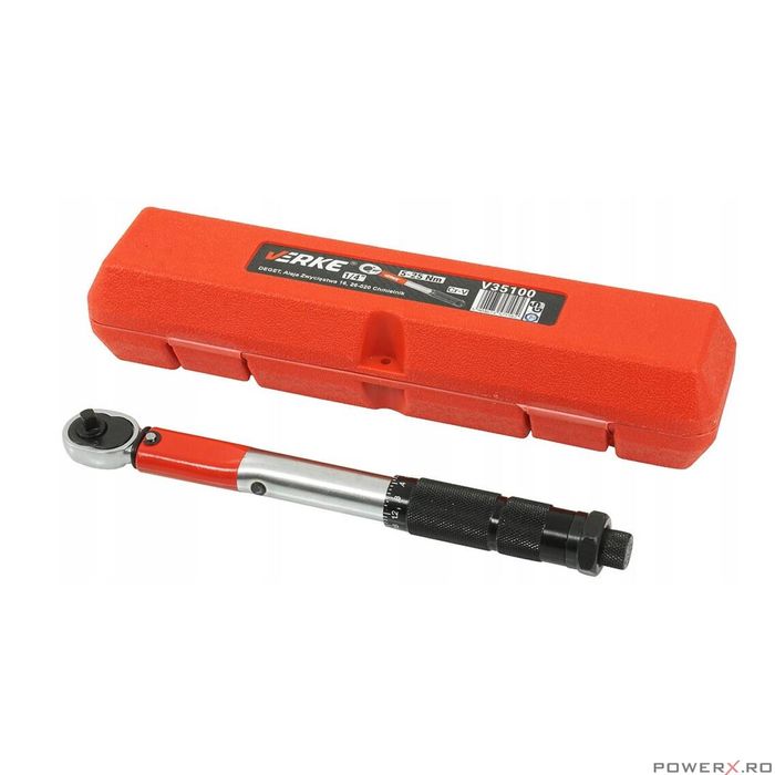 Cheie cu dinamometru, 1/4", 265 mm, 5-25 Nm, Verke