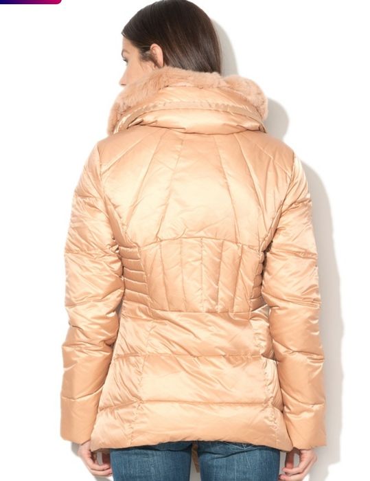 Geaca cu puf și guler din blana naturala Silvian Heach  noua