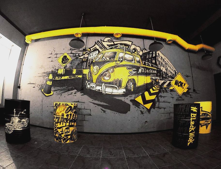 Роспись стен, граффити, рисунки, мураллы, художник