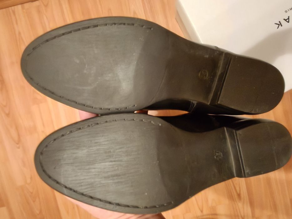 Cizme piele negre noi cu eticheta Jonak Paris