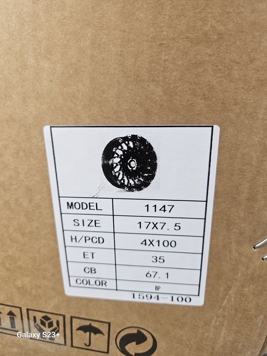 Новые диски на R17 4*100