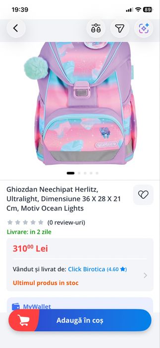 Vand ghiozdan Herlitz