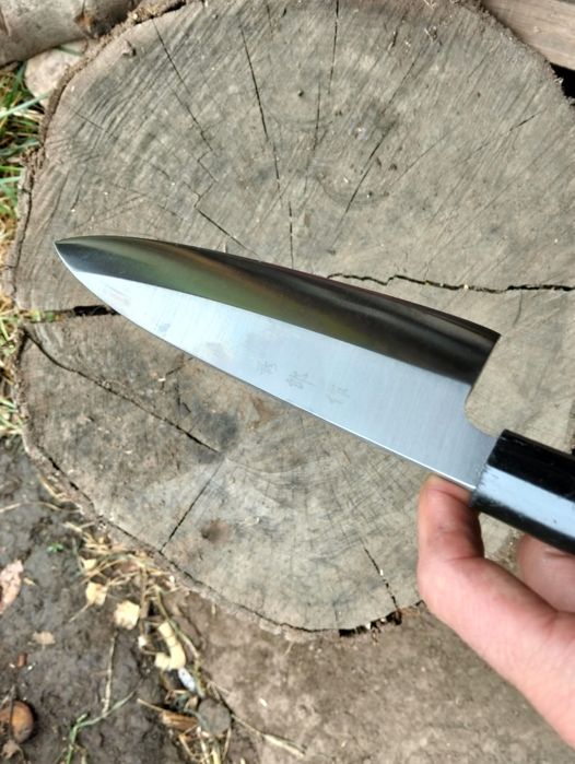 Cuțit DEBA lungime lamă 19cm, grosime lamă 5 MM, lungime cuțit 32cm mâner Magnolie. Predare în Iași.