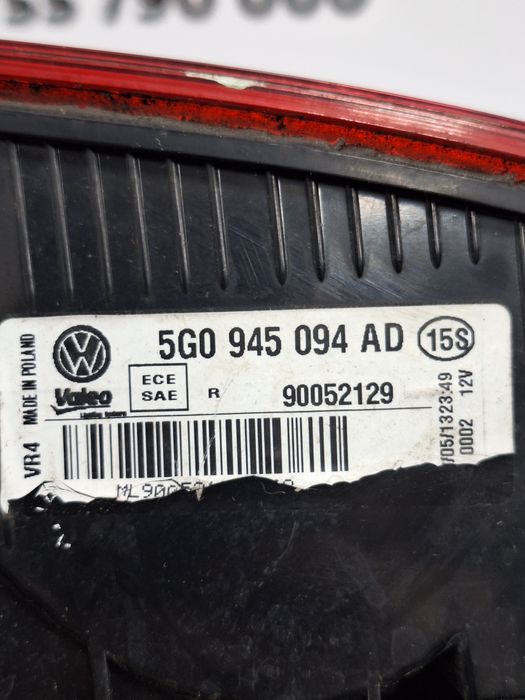 stop / tripla dreapta haion volkswagen golf 7 (2012-2017) 1.6 motorina