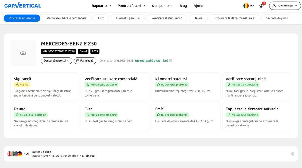 Mercedes Benz E klass Coupe E250 CDI c207 intretinut