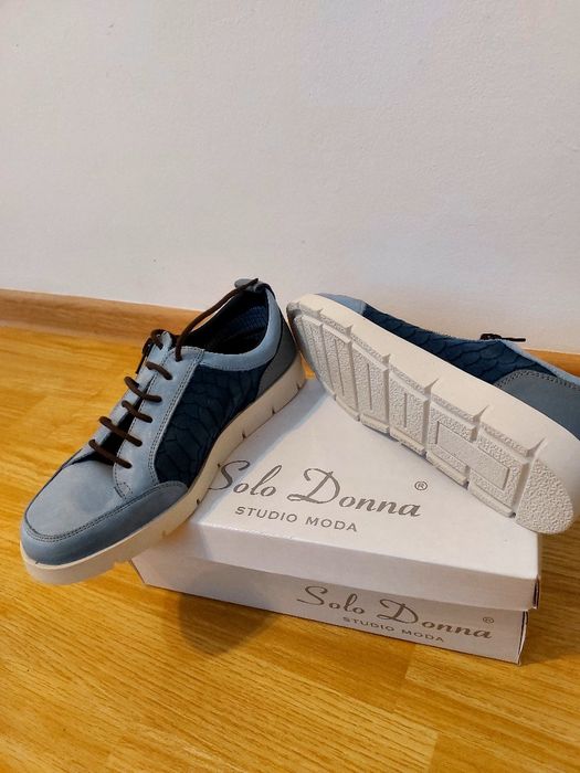 Papuci  sport din piele