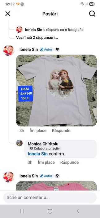 Tricouri mărimea 134/140