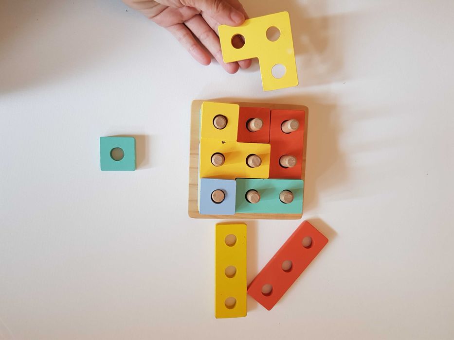 Pachet jucarii de lemn 2-3 ani Montessori