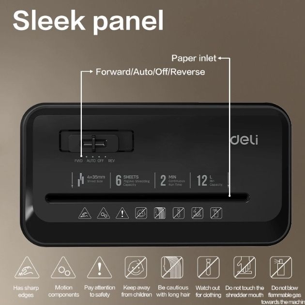 Shreder deli уничтожитель et016