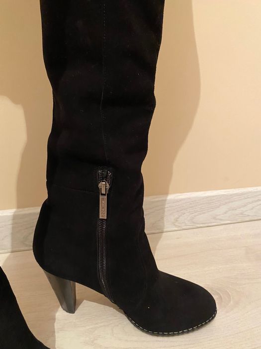 Сапоги замшевые демисезонные