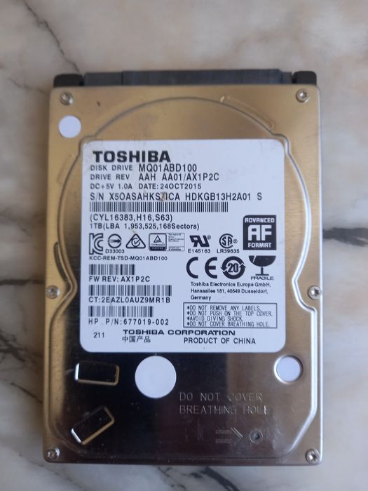 Хард диск за лаптоп Toshiba 1000GB   2.5 SATA3