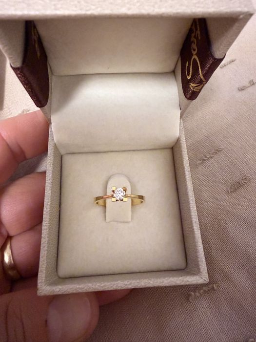 Inel Aur 18 k Diamant 0,26 ct