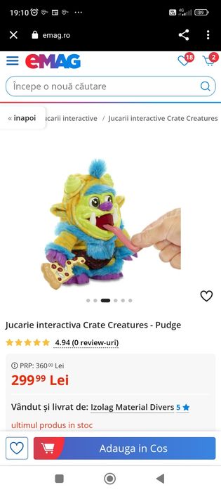 Jucărie interactiva Pudge