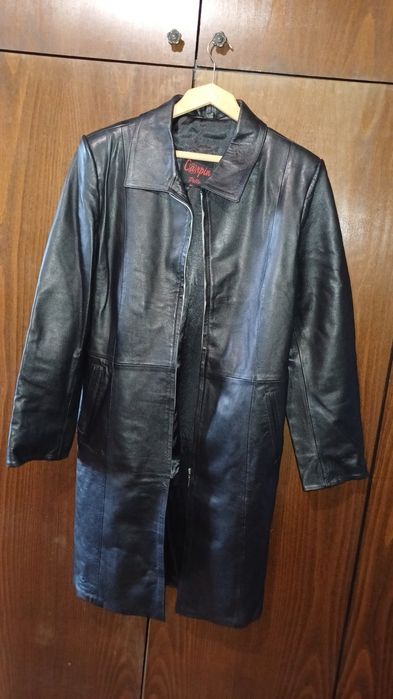 Кожено манто от естествена кожа