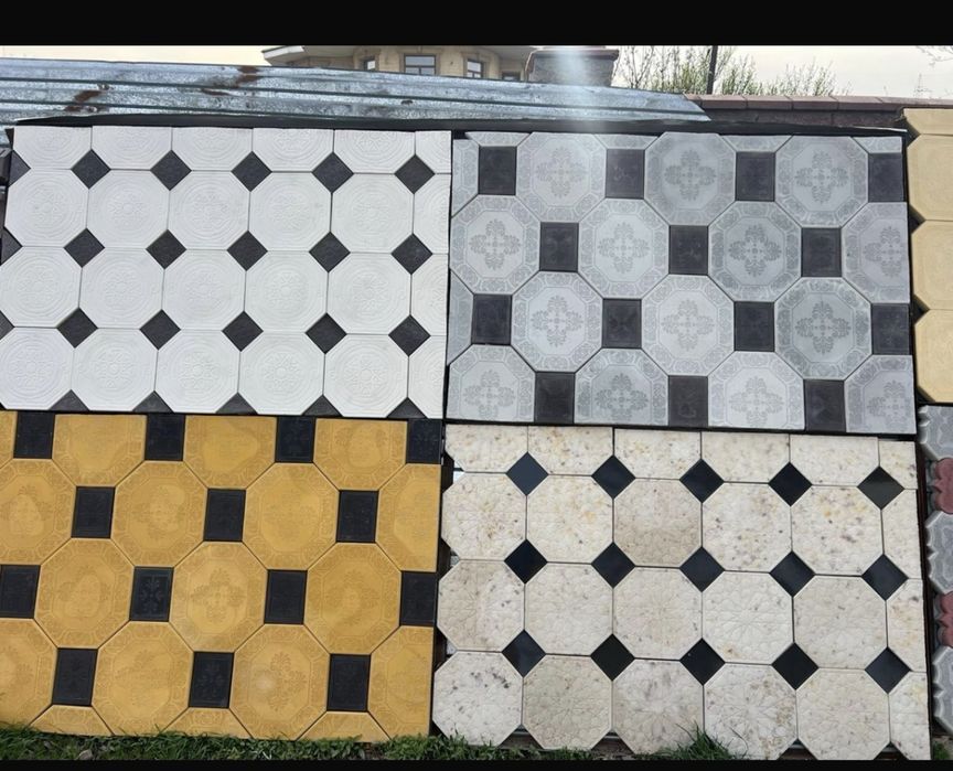 Евробрусчатка, выбролитые в разных цветах