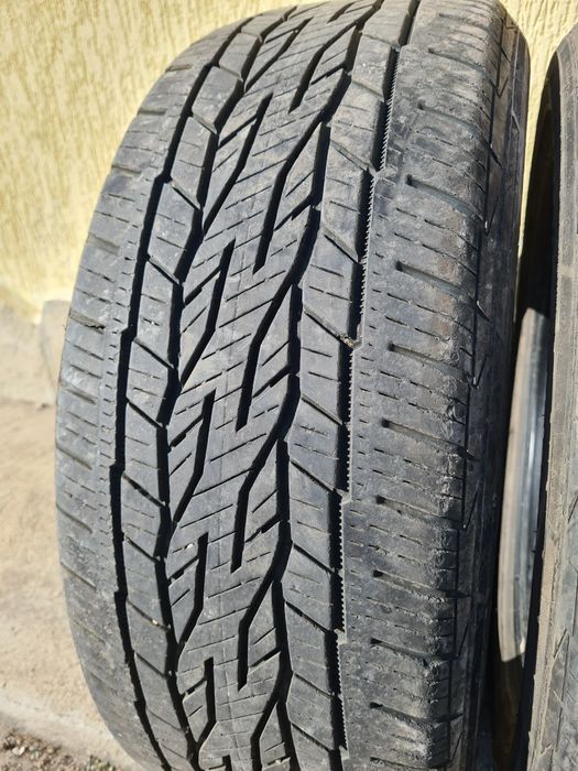 4 бр. всесезонни гуми 225/55/18 Continental 2x5,5 mm 2x4,5 mm DOT 1017
