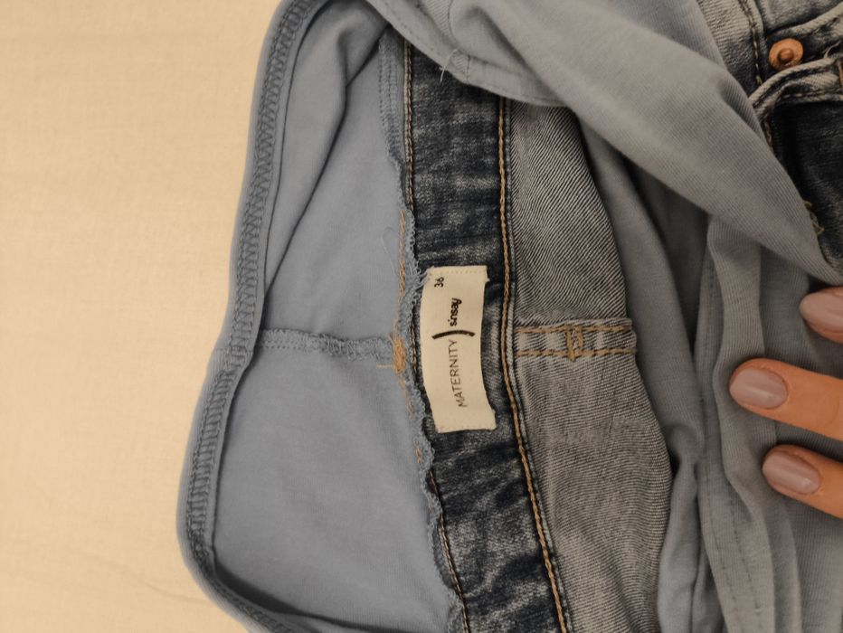 Запазени дънки за бременни размер 36, 38 и 40 и рокля