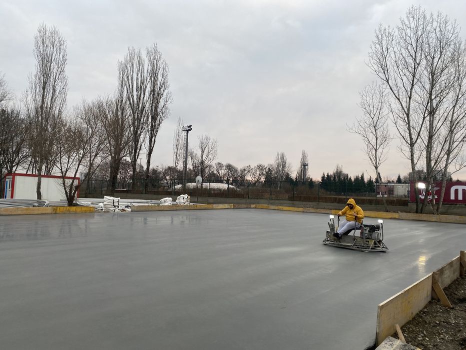 Turnari beton finisat mecanic elicopterizat cu elicopterul