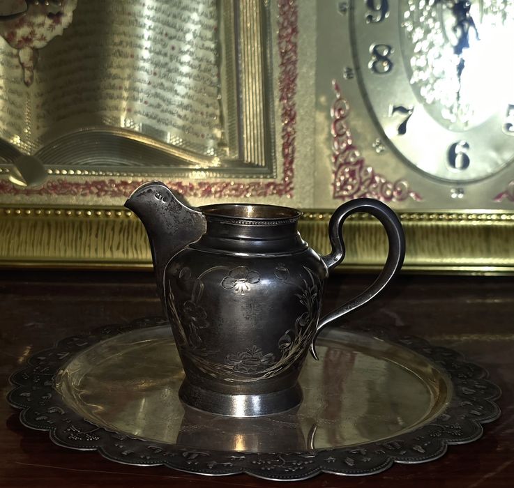 Антикварный Молочник Серебро 84 пробы Вес 160 грамм По Цене за 1 грамм