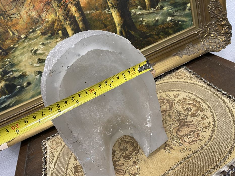 Винтидж стъклена скулптура глава мъж 1970 Германия