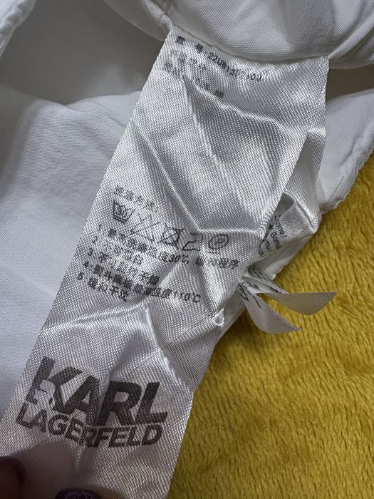 Fustă 38 alb albă Karl Lagerfeld scurtă midi