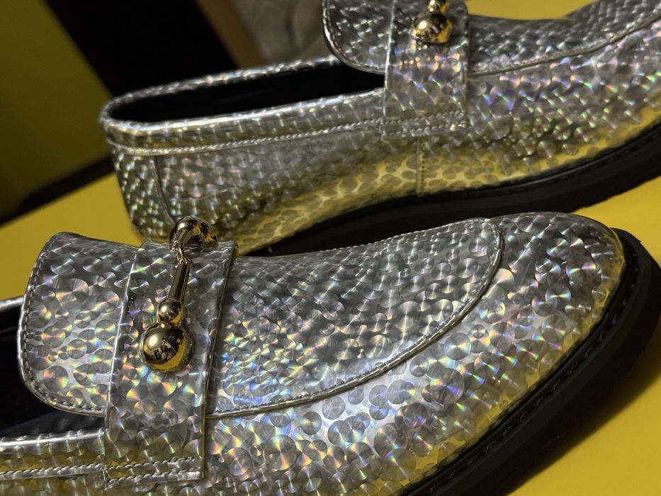 LuxuryShoes White Pearl Loafers | Elegant Edition
