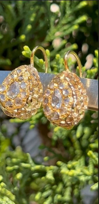 Cercei Aur 18k cu Diamante Naturale