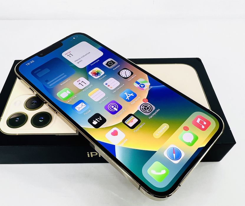 Apple iPhone 13 Pro Max 128GB Gold Перфектен! Гаранция!