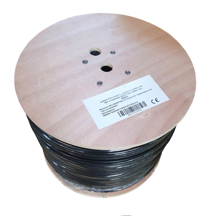 Кабел за камери FTP CAT5E + 2Х0.75ММ2 - 305м