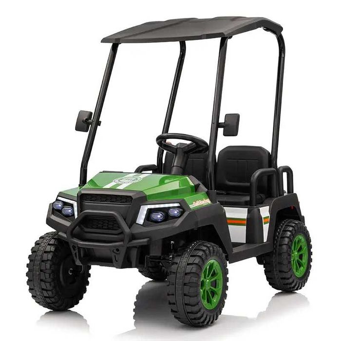 UTV electric pentru 4 copii, Kinderauto Golf-Kart 4x55W 12V cu roti moi, verde