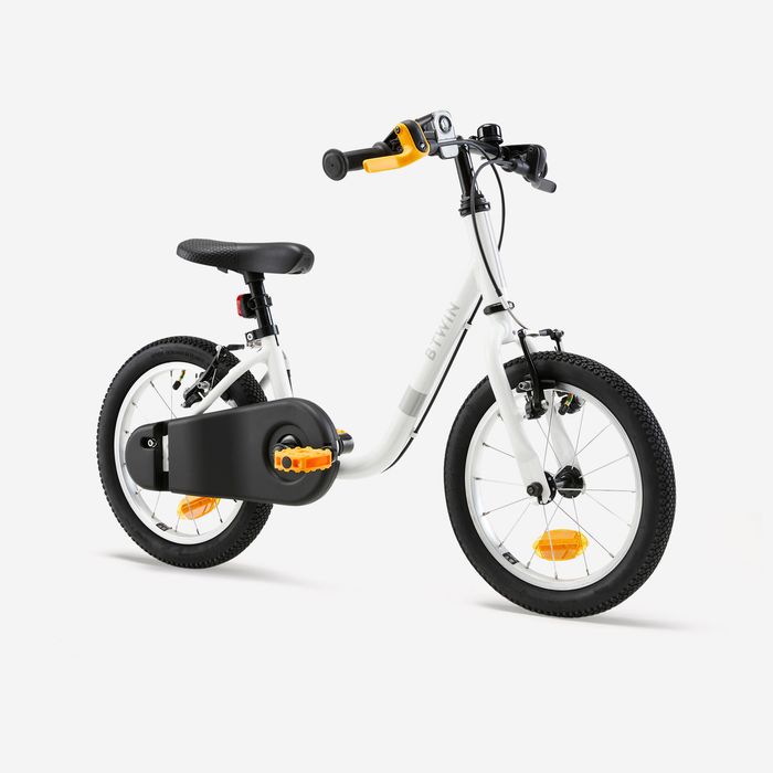 Bicicletă Discover 100 14" alb copii 90-110 - (SecondHand) Decathlon