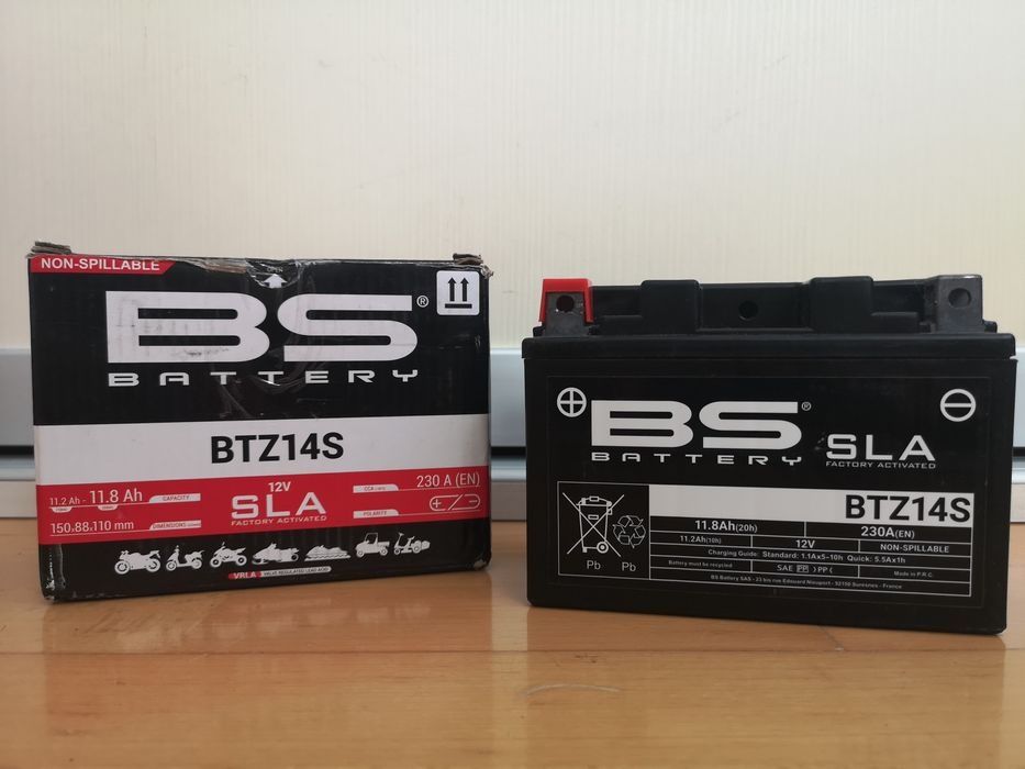 Baterie moto scuter BTZ14S SLA 12 V 11.8 Ah 230A activata din fabrica