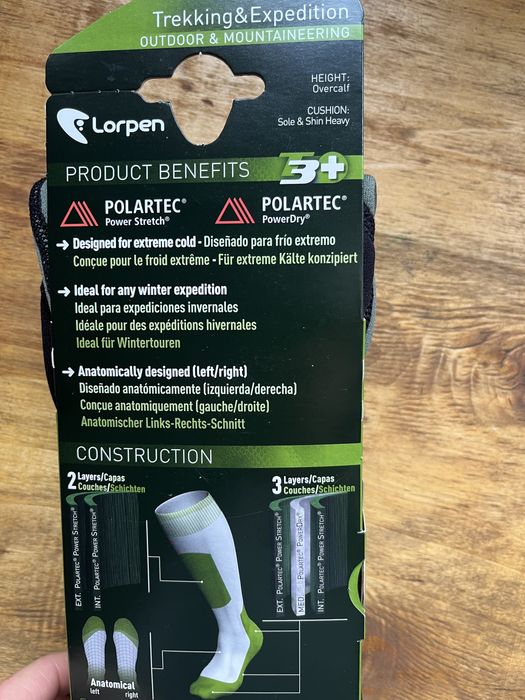 Чорапи Lorpen T3 Polartec. Размер 38-40