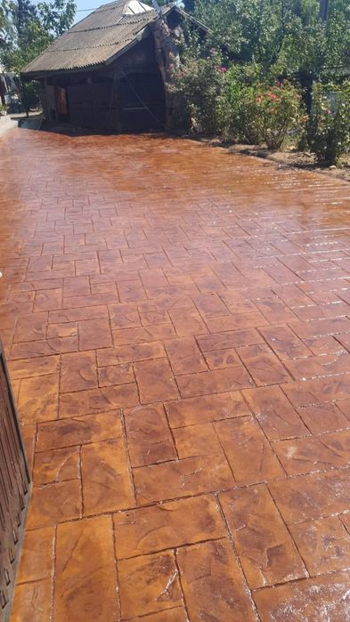 Beton amprentat, elicopterizat , vertical
