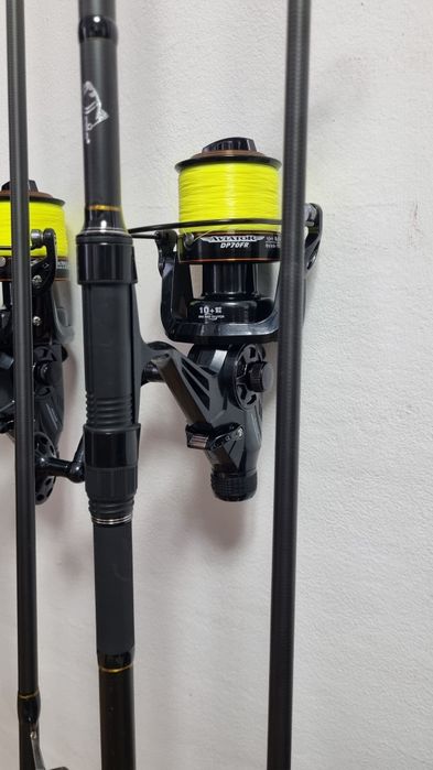 SET 3 Lansete FL LEGEND CARP 3.90 3.75 Lbs + 3 Mulinete AVIATOR DP70