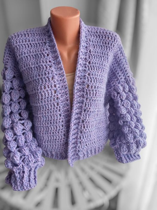 Cardigan violet mărimea S