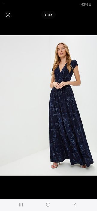 Вечернее платье с блестками