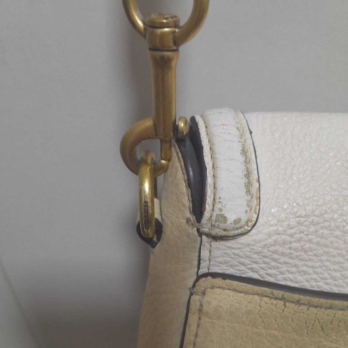 Сумка Coach Jade Colorblock Leather Saddle Bag