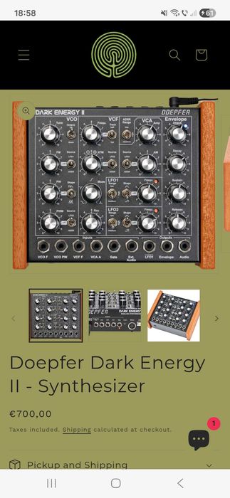 Sintetizator monofonic Doepfer Dark energy ii