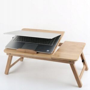Masuta pentru laptop Reglabila si Pliabila din Bambus