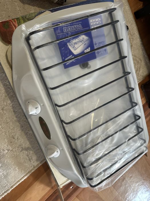 Новая газовая плита двухкомфорная