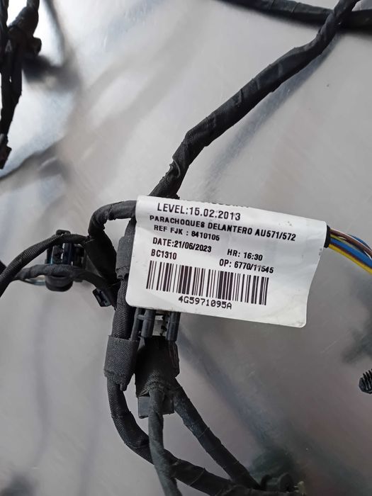 4G5 971 095 A Оригинален кабелен сноп за предни парктроник датчици (PDC wiring harness) Audi A6 C7 Avant .