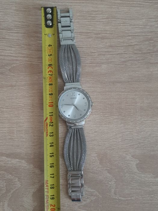 Ceas Damă GUESS Chiffon Silver W1083L1 Original – Argintiu cu Cristale