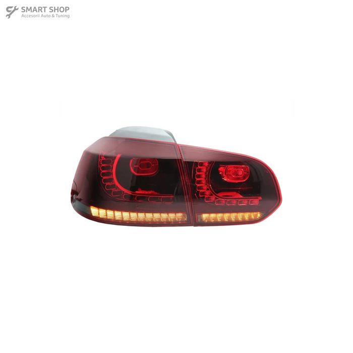Bara Spate cu Stopuri Full LED VW Golf 6 VI (2008-2013) R20 Design Ros
