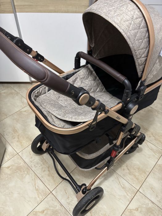 Carucior combinat Lorelli Premium Alba