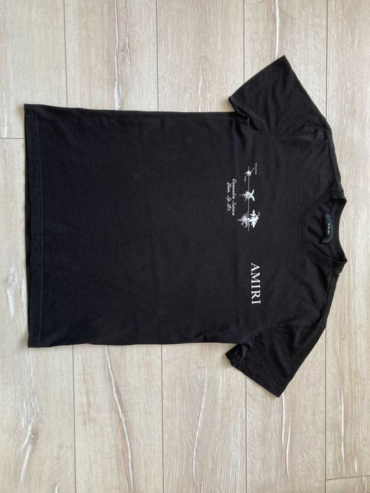 Amiri Cannabis Logo мъжка черна тениска размер M